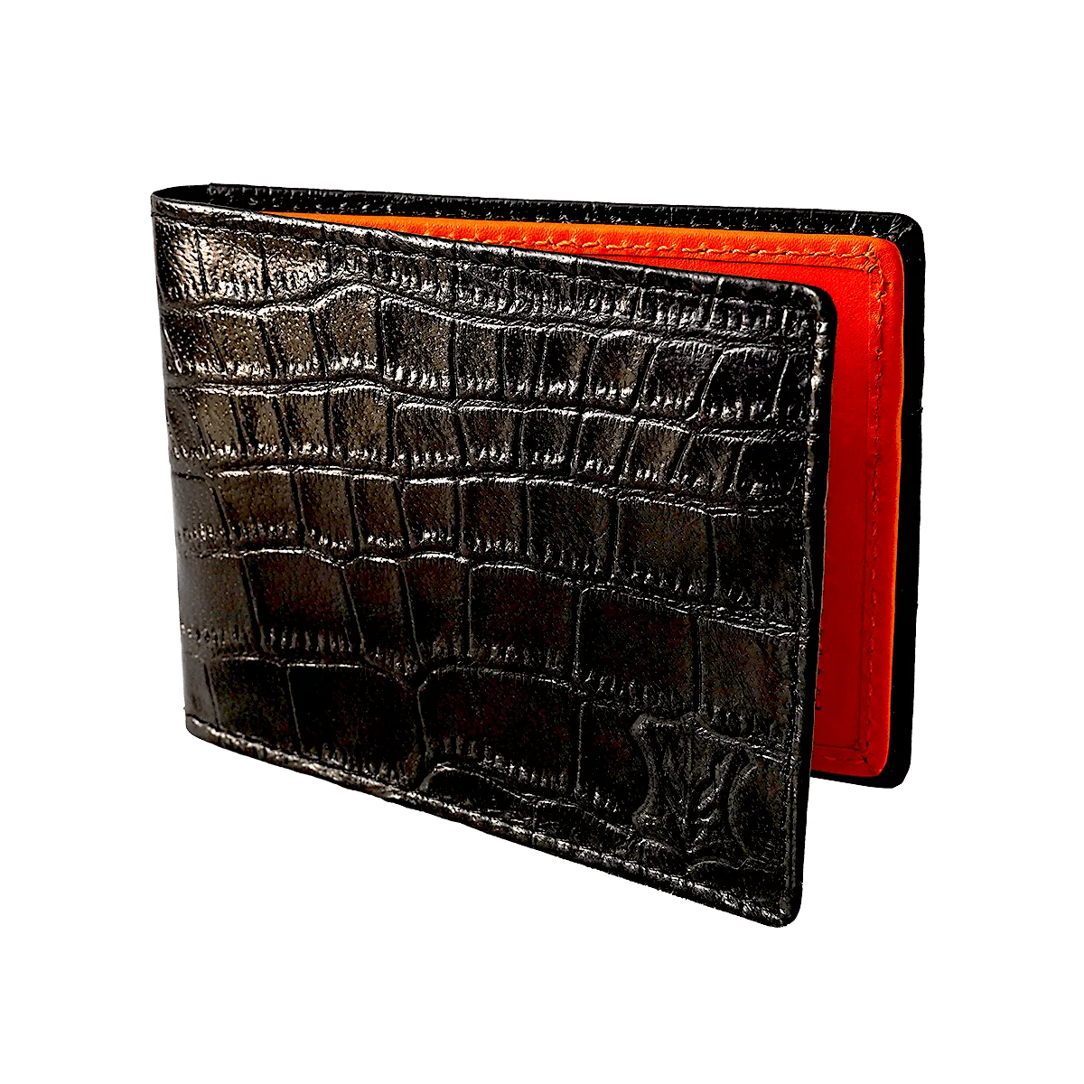 Bi Fold card holder croc pattern with 13 c/c