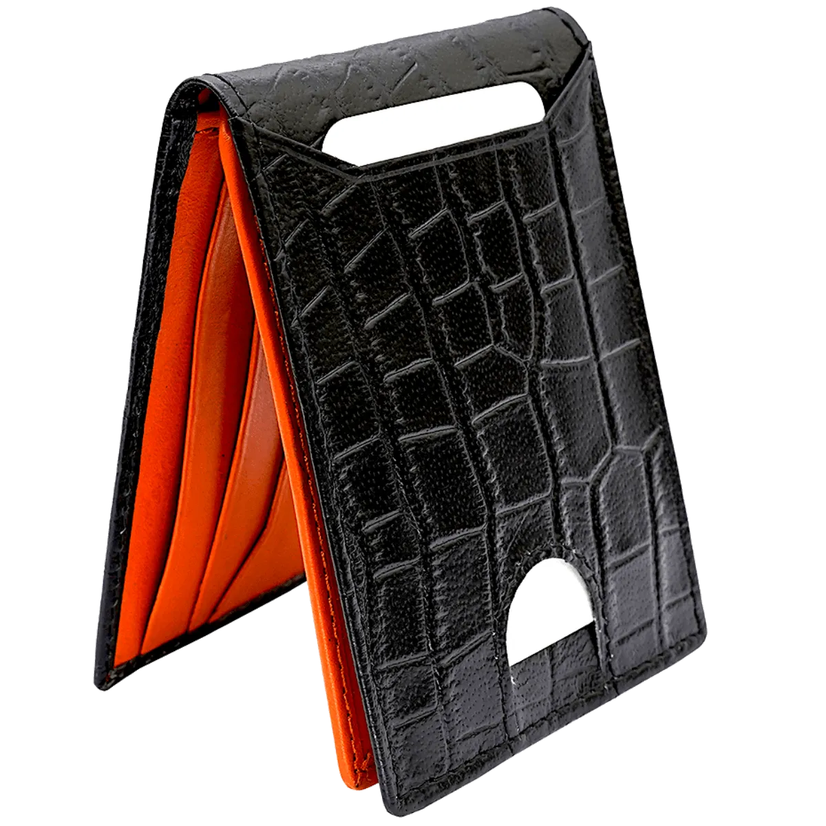 Bi Fold card holder croc pattern with 13 c/c