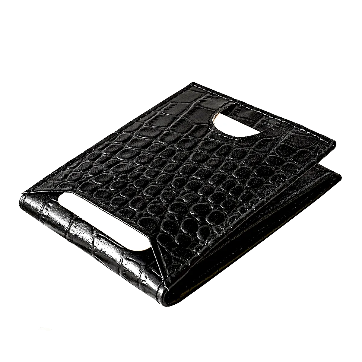 Bi Fold card holder croc pattern with 13 c/c
