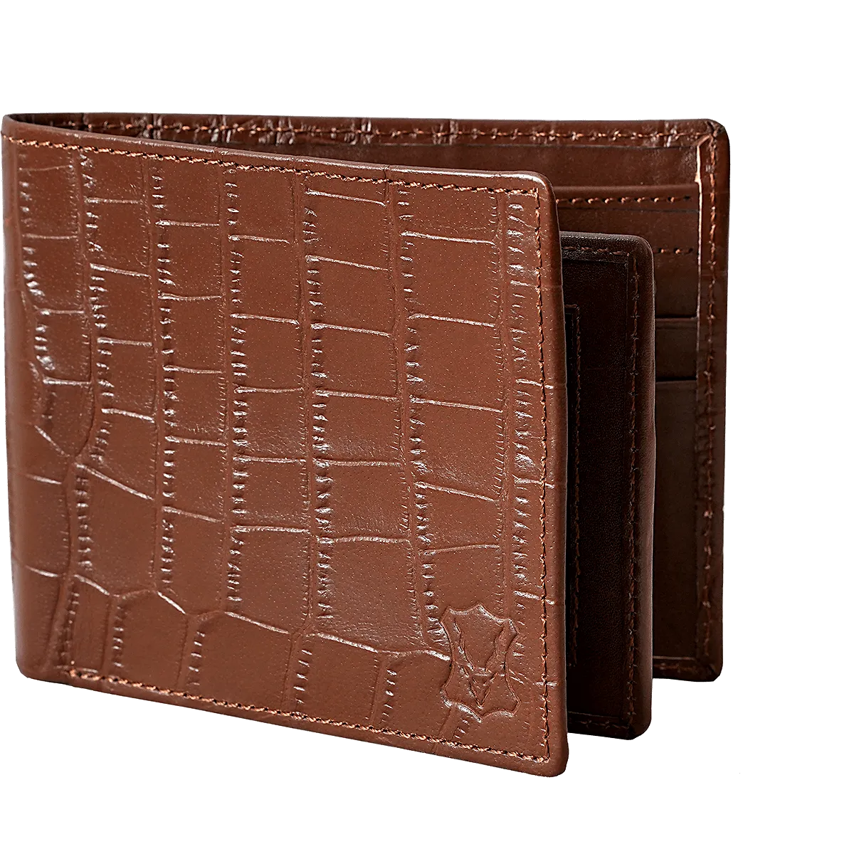 Bi Fold card holder croc pattern with 13 c/c