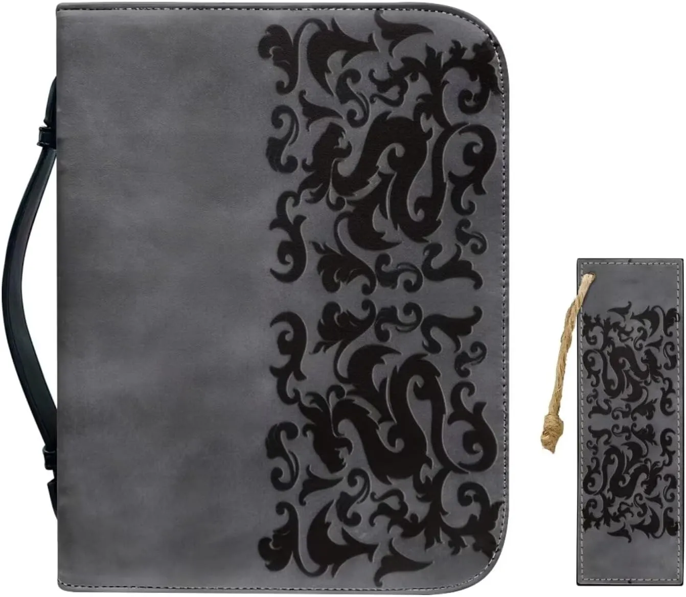 Bible Case for Women Bible Cover Christian Print PU Bible Bag with Bookmark Bible Carrying Case Bible Cover Case
