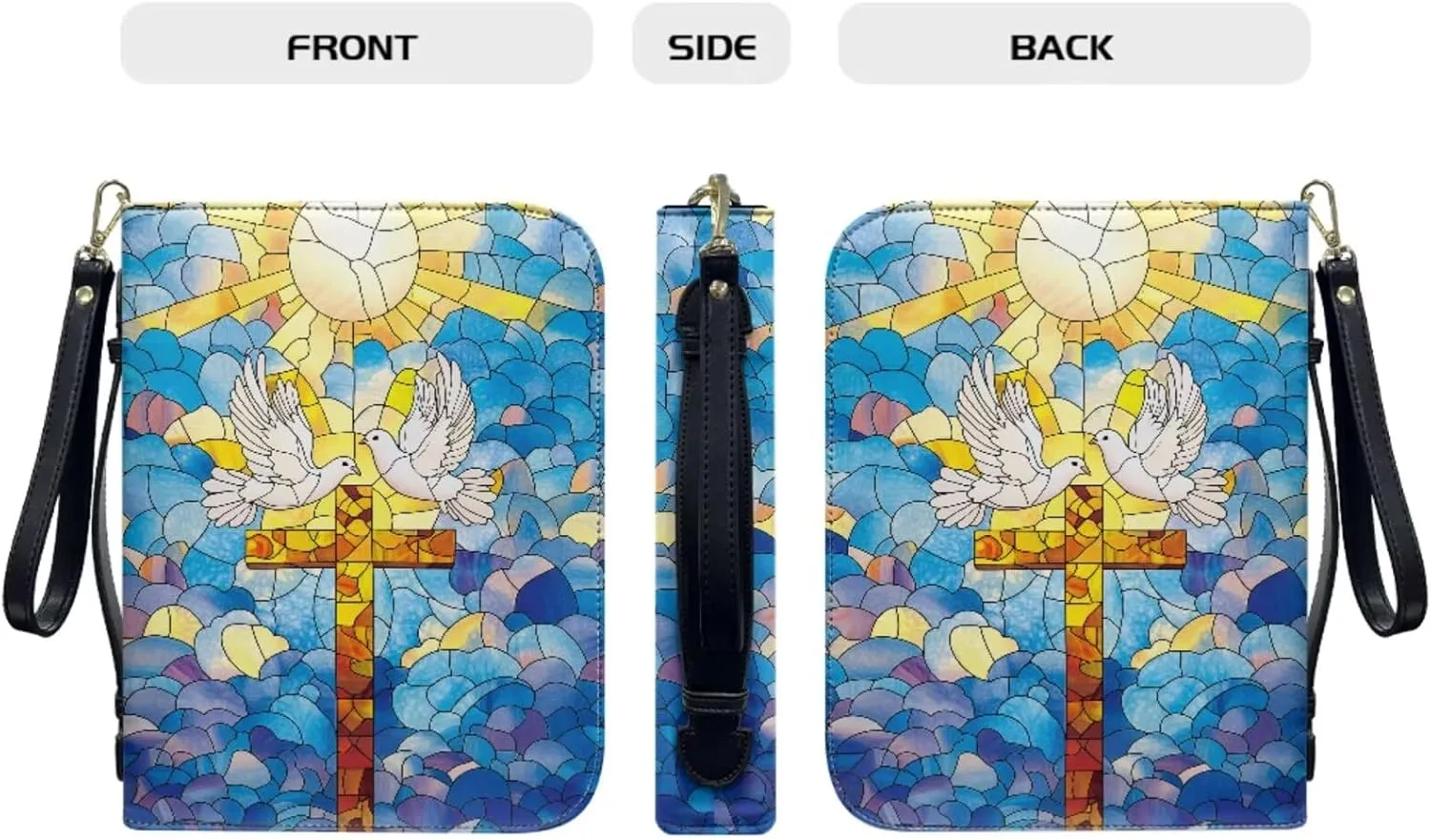 Bible Cover Case for Women Bible Bag With Bookmarks for Men Church Book Handbag for Girls Boys Study