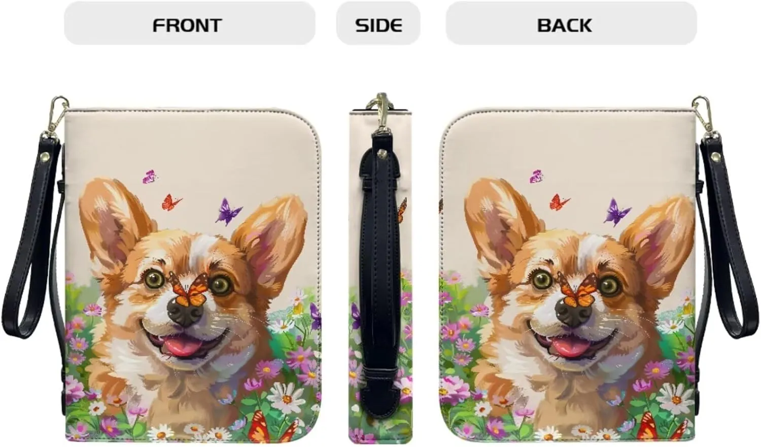 Bible Cover Case for Women Men Bible Bag with Bookmarks Boys Girls Church Book Handbag for Bible Study