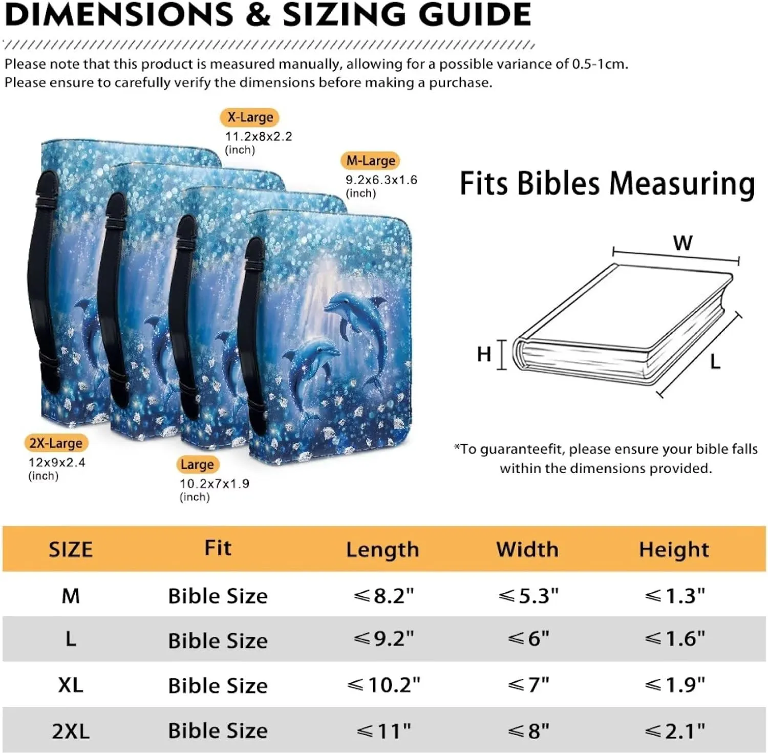 Bible Covers, Stylish Leather Bible Carrying Bag for Women, Lightweight Bible Bag Journal Case with Handle