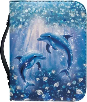 Bible Covers, Stylish Leather Bible Carrying Bag for Women, Lightweight Bible Bag Journal Case with Handle