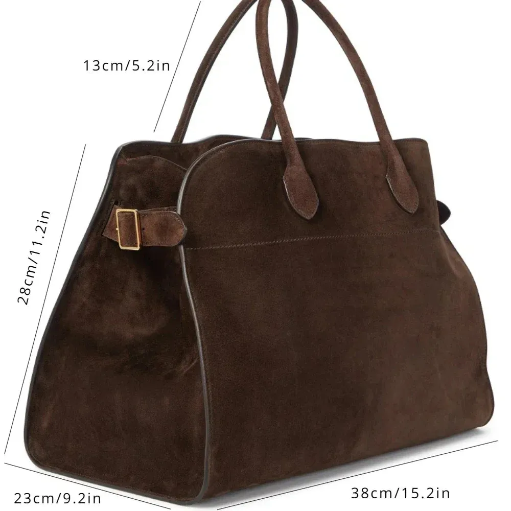 Big Travel Leather Cowhide Shoulder Bag