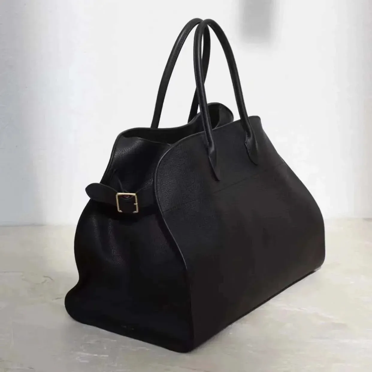 Big Travel Leather Cowhide Shoulder Bag