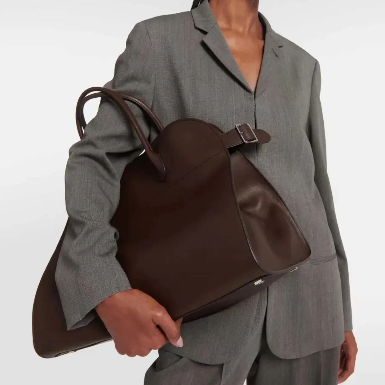Big Travel Leather Cowhide Shoulder Bag
