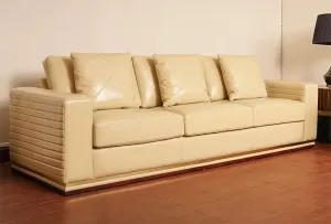 Biscotti - Leather Sofa 3 Seater