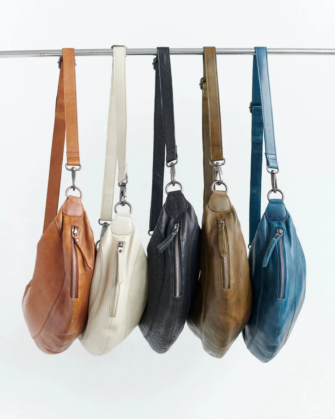 Black Callie Handcrafted Leather Sling/Crossbody Bags