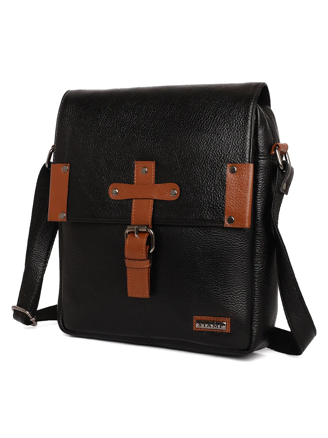 Black Leather Crossbody Bags FL500