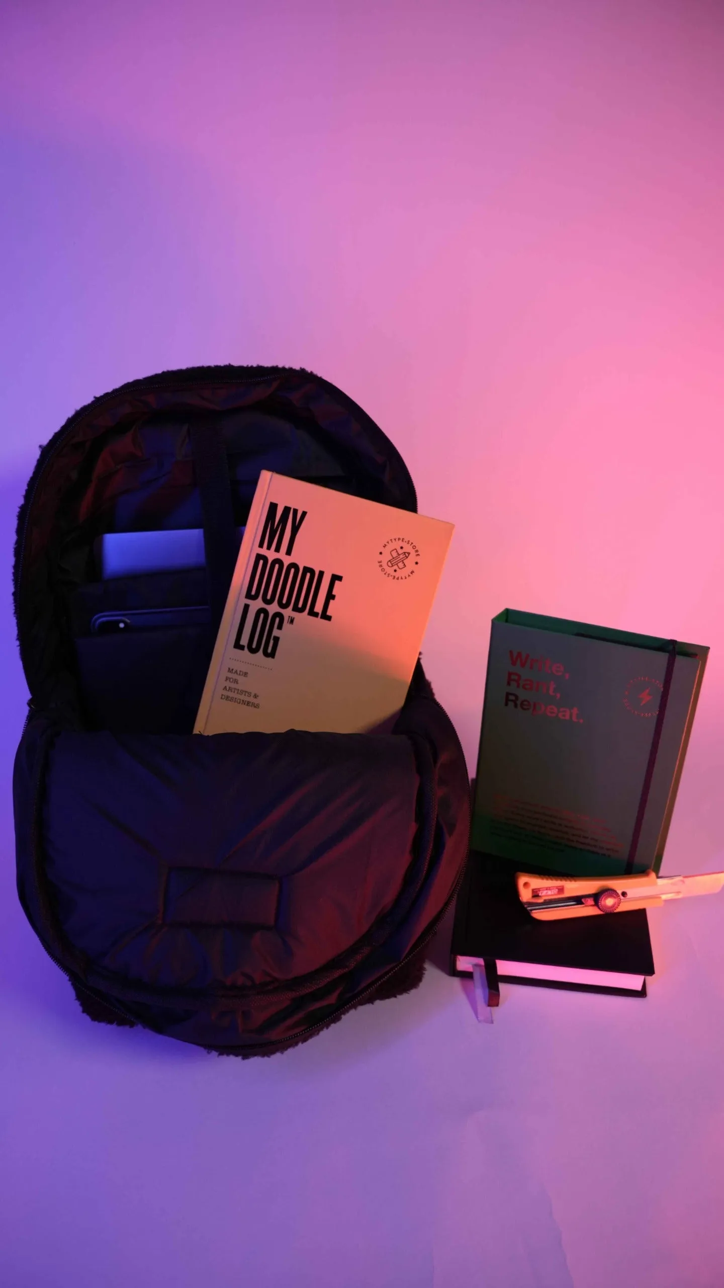 Black Sherpa 2 Separate Laptop Section Backpack S11 // Water Resistant