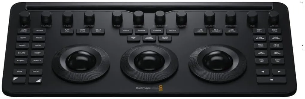 Blackmagic Design Davinci Resolve Micro Color Panel with Bluetooth and USB-C Connectivity (Black)