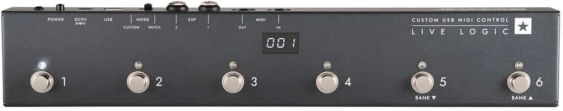 Blackstar Live Logic 6 Button Midi Foot Controller