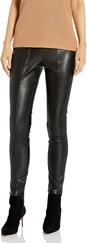 [BLANKNYC] Womens Luxury Vegan Leather Pants, Comfortable Biker Style Leggings, Super Soft High Waist, Tummy Control