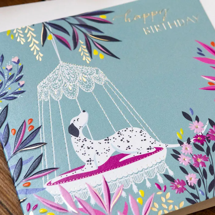 Blissful Dalmatian Birthday Card