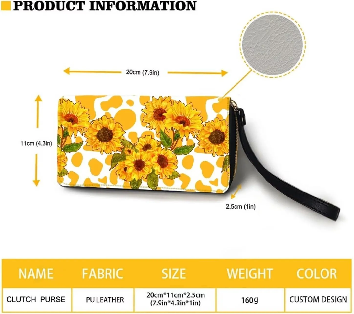 Blue Butterfly Wallet for Womens Leather RFID Blocking Design Zip Around Card Holder Organizer Ladies Travel Clutch Wristlet
