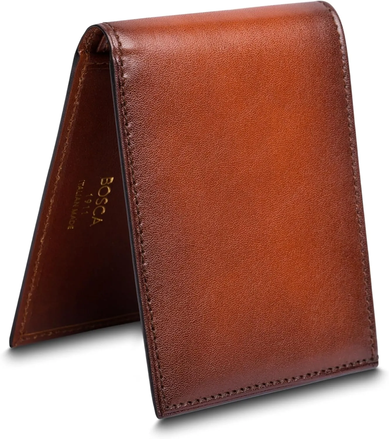 Bosca Men's Old Leather New Fashioned Collection-Small Bifold Wallet