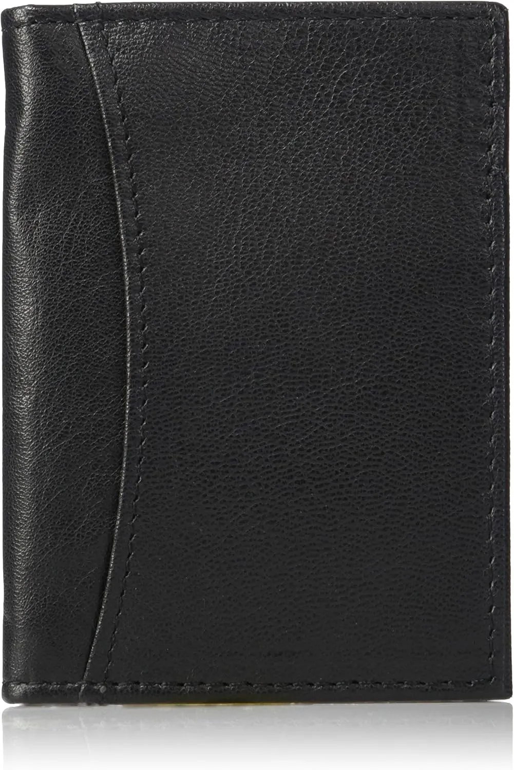 Bosca Men's Wallet, Old Leather Full Gusset 2-Pocket Card Case Wallet with I.D. Window, Cognac