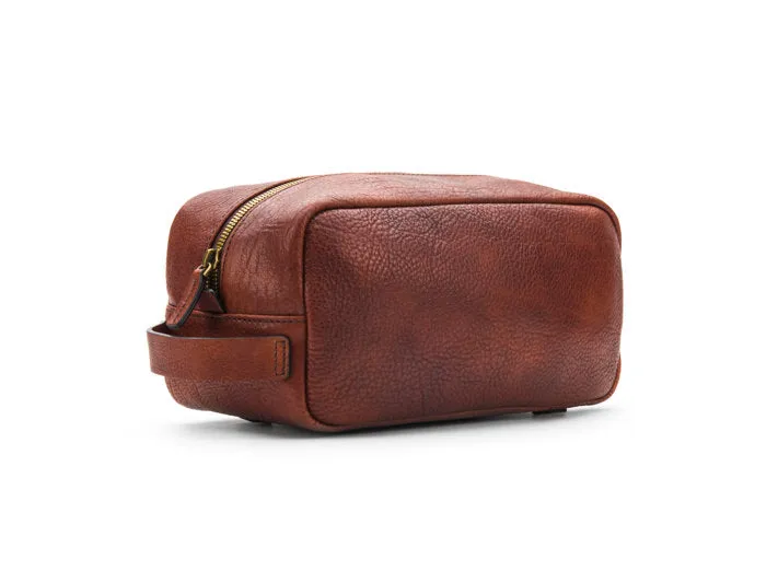 Bosca Washed Leather Collection - Shave Kit