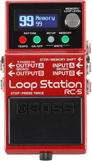 Boss RC-5 Loop Station Compact Phrase Recorder Pedal