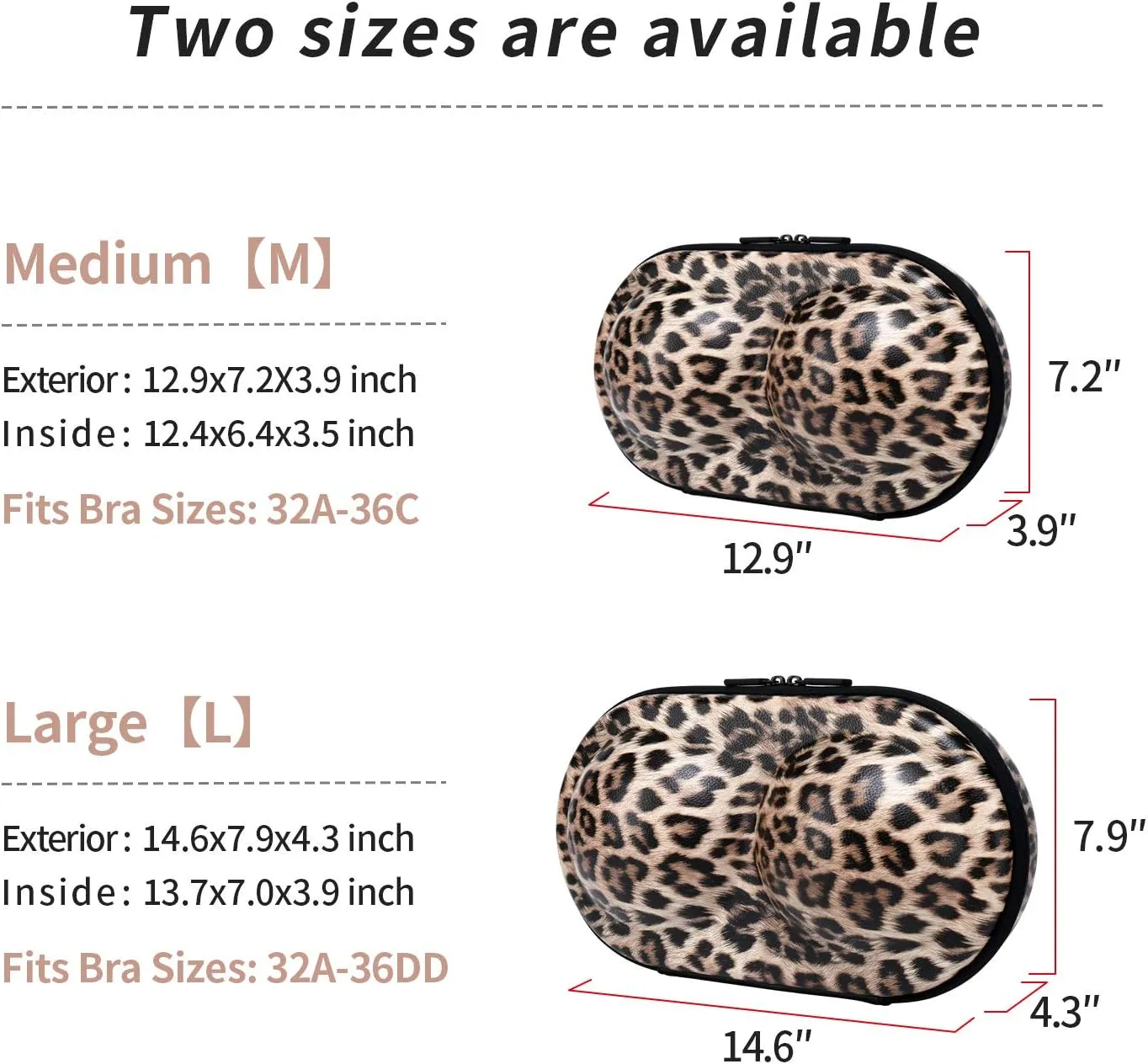 Bra Case Premium Lingerie Travel Bag Zip Underwear Organizer Bag for A-C Cup (Light Yellow)