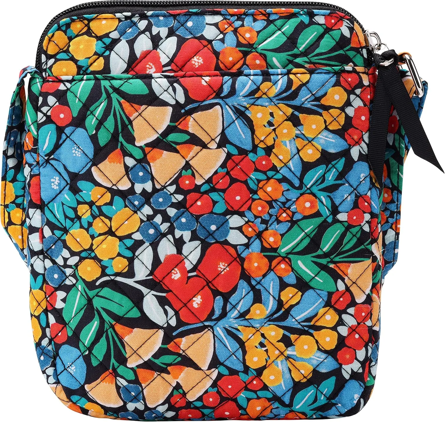 Brentano Cotton quilted Small crossbody wallet purse