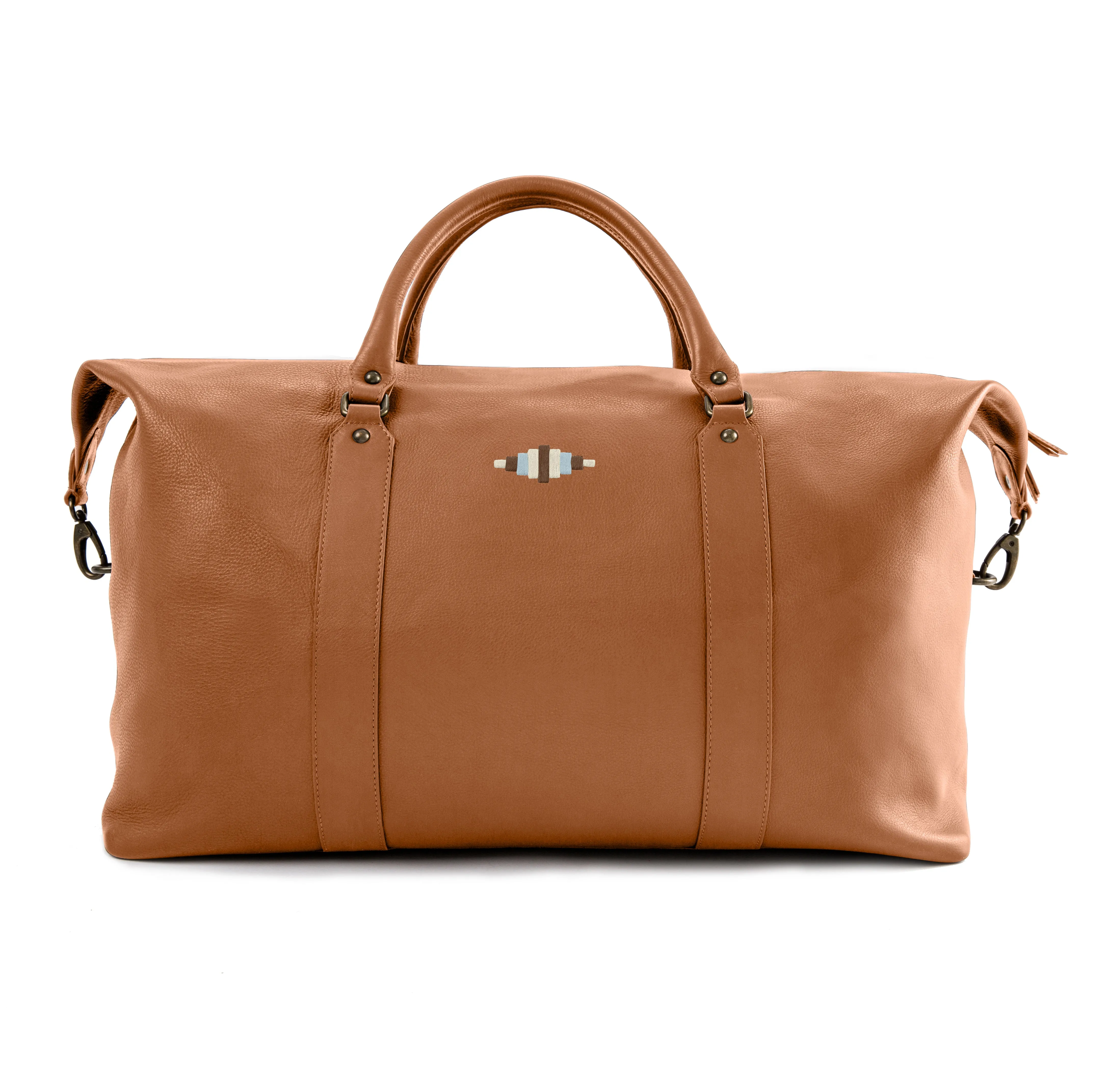 Caballero Large Travel Bag - Tan Leather