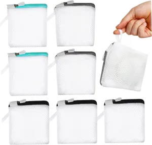 Cabilock 8pcs Mesh Laundry Bags, Machine Washing Bags with Sturdy Zipper for Washing Machine, Mini Delicates Holder for Lingerie, Sweaters and Shoes, Travel Storage