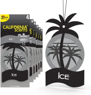 California Scents Palms Ice Paper Car Air Freshener