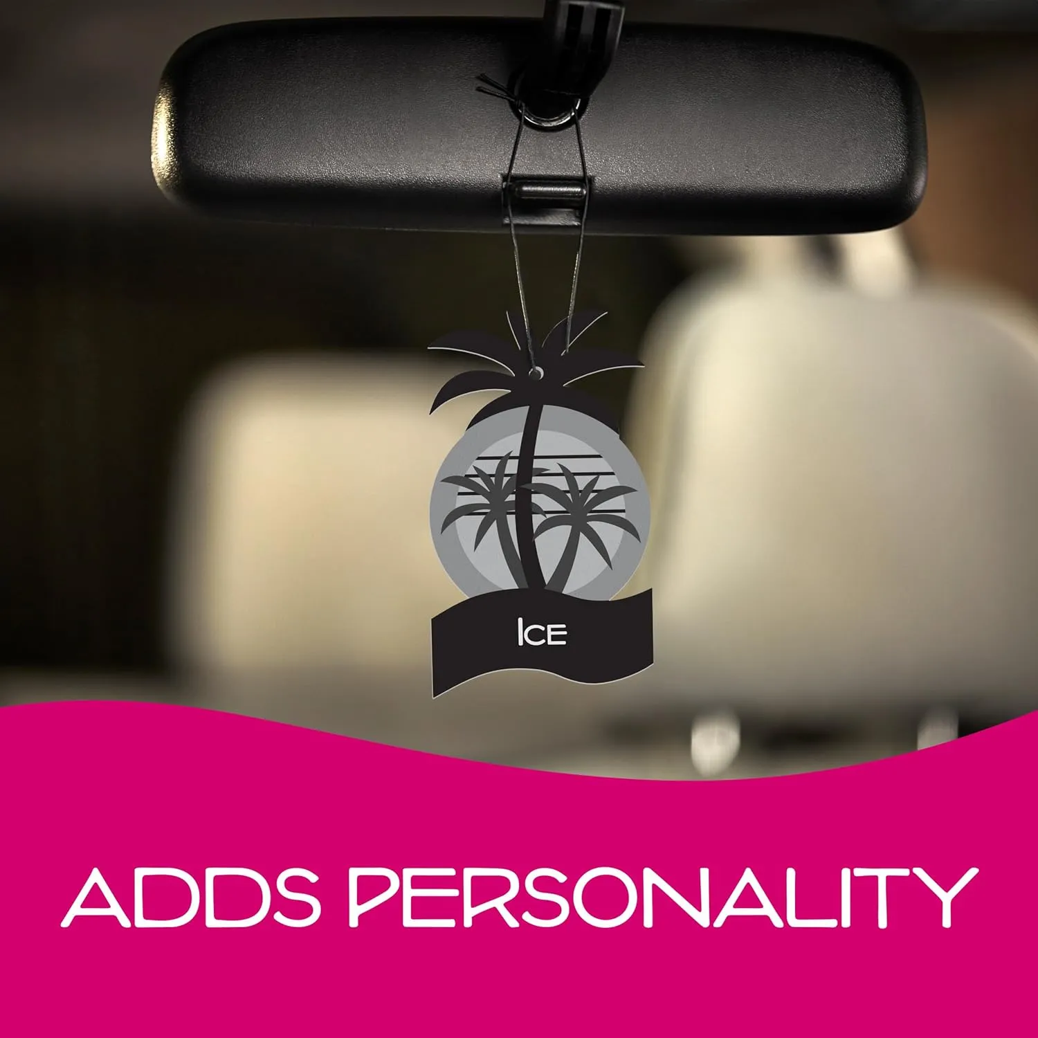 California Scents Palms Ice Paper Car Air Freshener