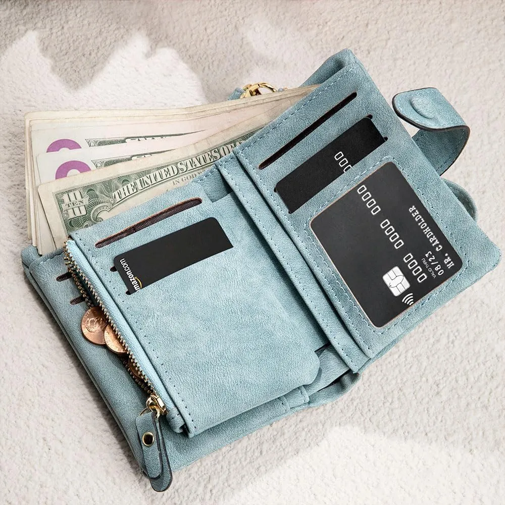 callie Personalized Horse Wallet for Women, Custom Leather Tri-Fold Purse with Horse Birth Mark & Birth Flower & Name, Gifts for Horse Lovers