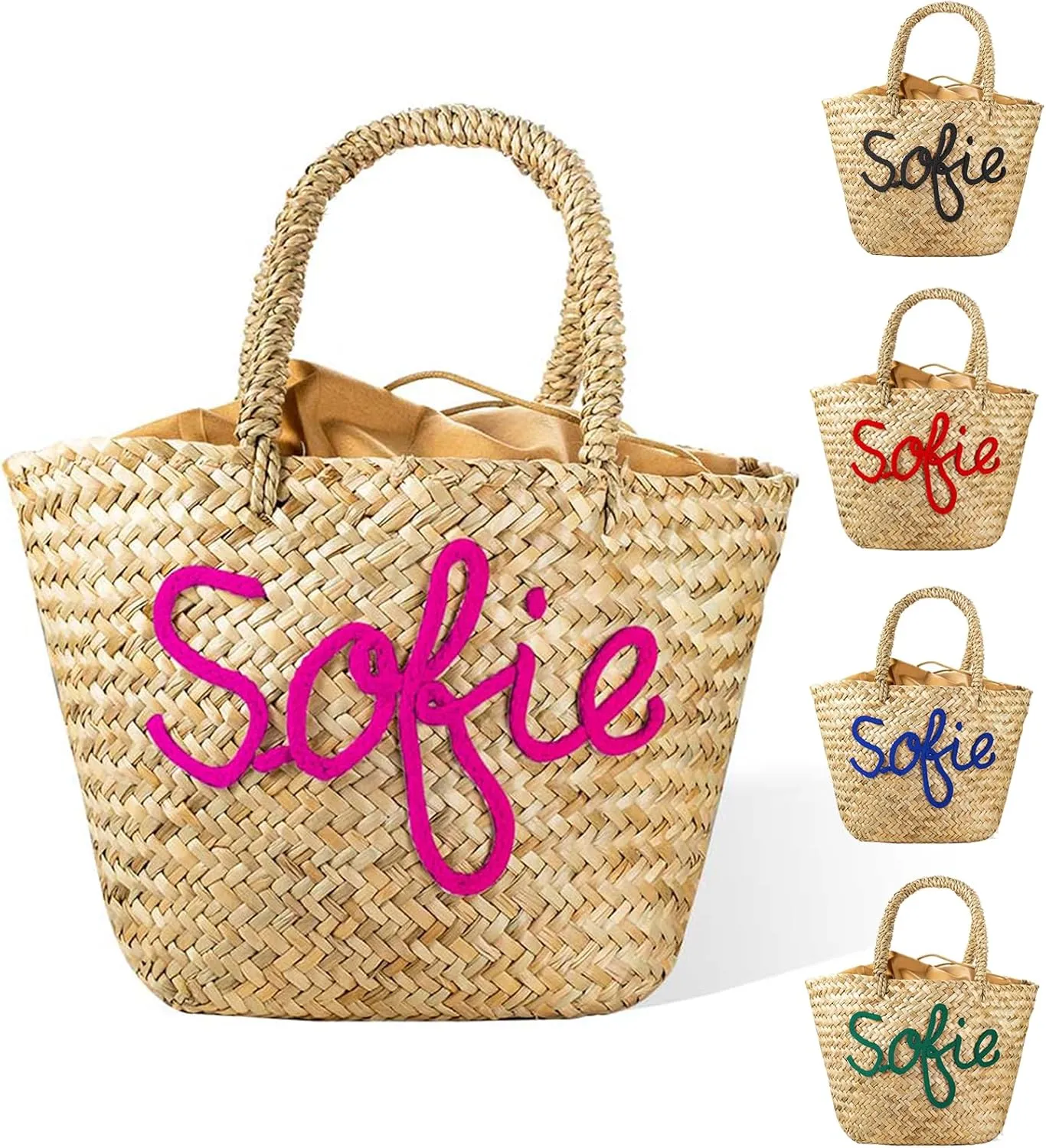 callie Personalized Women Tote Bag for Summer, Travel, Beach, Vacation, Custom Handbag Gifts for Mother's Day, Birthday