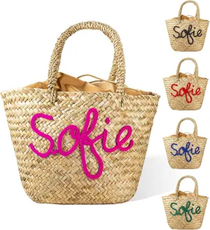 callie Personalized Women Tote Bag for Summer, Travel, Beach, Vacation, Custom Handbag Gifts for Mother's Day, Birthday