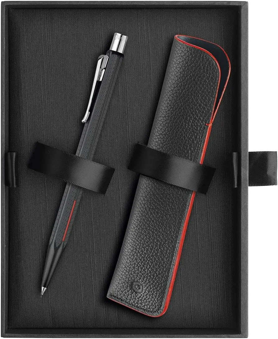 Caran d'Ache 0402-009 Ecridor Racing Mechanical Pencil, 0.03 inches (0.7 mm), With Pen Case, Limited, Black