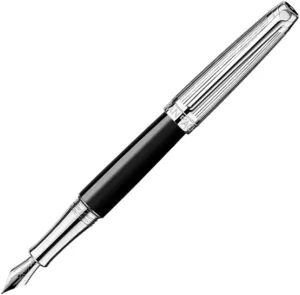 Caran d'Ache 4799-299 Fountain Pen, B, Broad, Reman, Bi-Color, Black, Dual Use Type