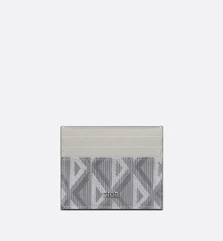Card Holder • Dior Gray CD Diamond Canvas