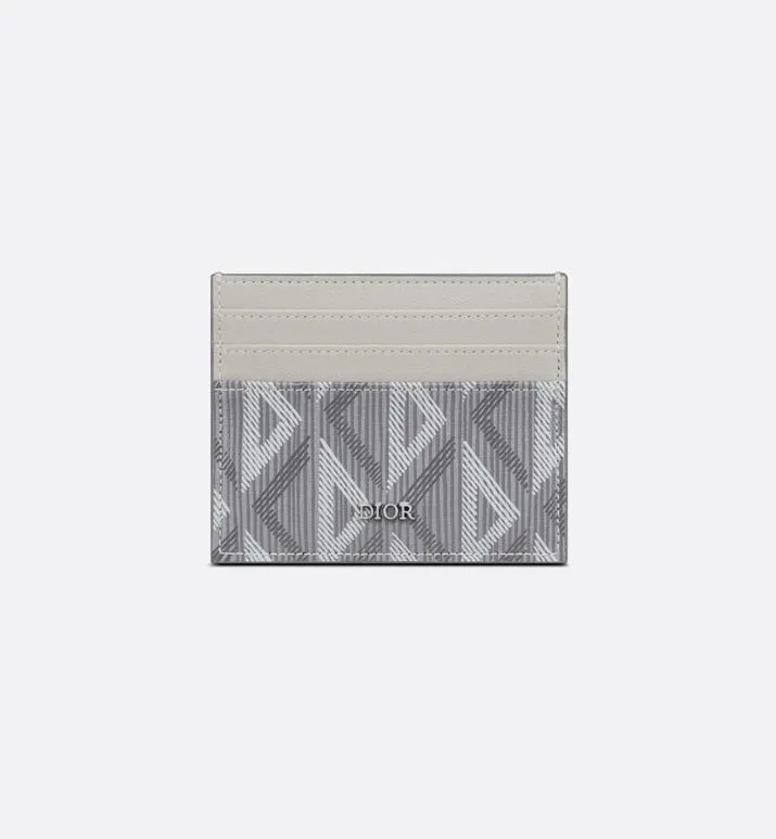 Card Holder • Dior Gray CD Diamond Canvas