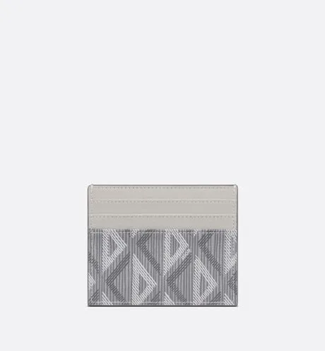 Card Holder • Dior Gray CD Diamond Canvas