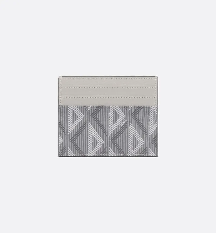 Card Holder • Dior Gray CD Diamond Canvas