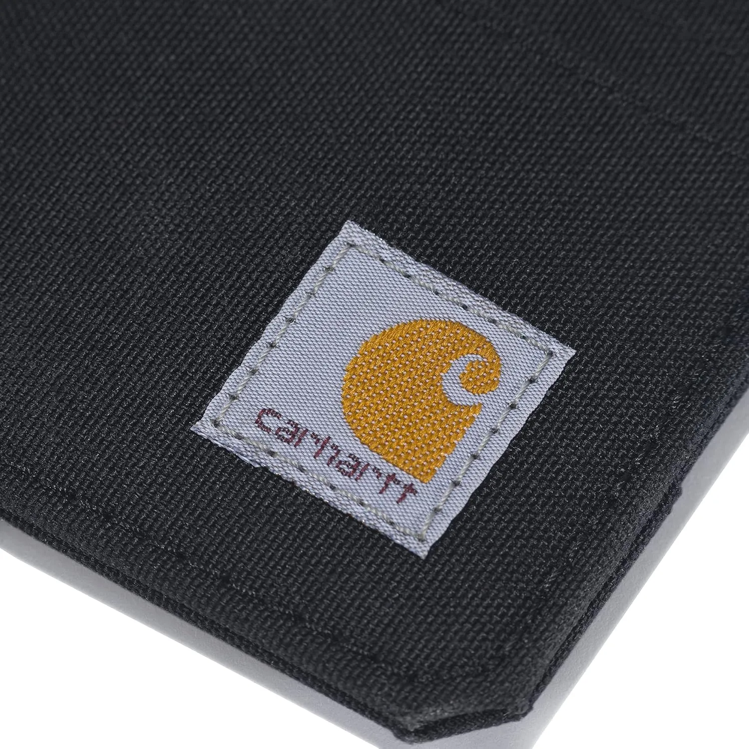 Carhartt womens Wallet, Rugged Leather and Canvas for Women, Available in Multiple Styles & Colors Wallet, Nylon Duck Zippered (Black), One Size US