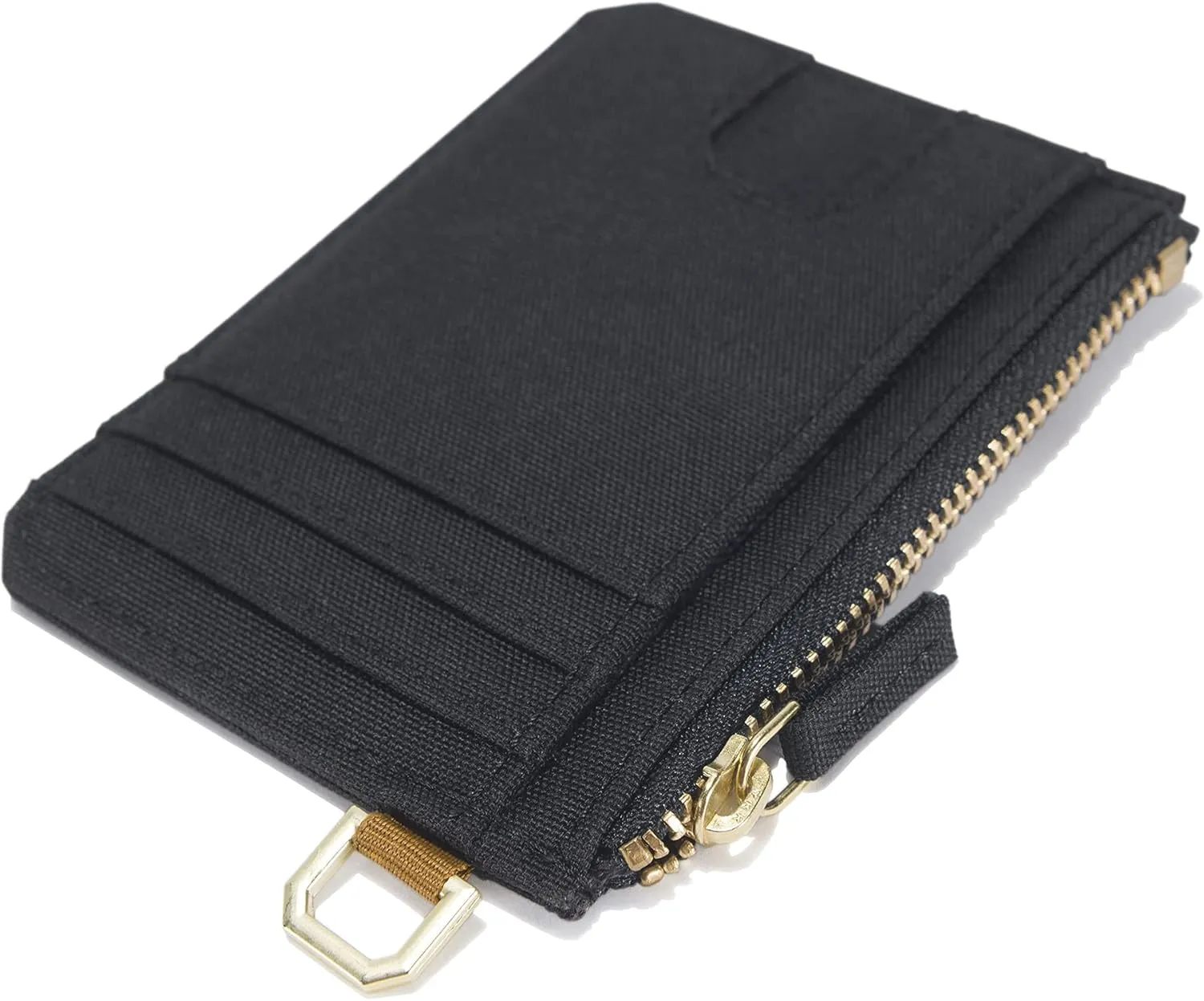 Carhartt womens Wallet, Rugged Leather and Canvas for Women, Available in Multiple Styles & Colors Wallet, Nylon Duck Zippered (Black), One Size US