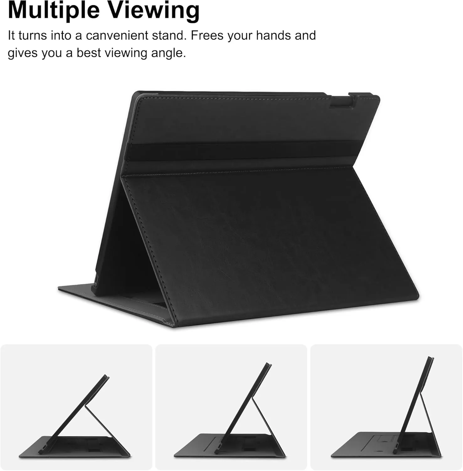 Case for 11.8 inch Remarkable Paper Pro (2024 Released) - with Stable Folding Stand Design and Pen Pocket,Remarkable Paper Tablet with 11.8” Color Display Cover,Auto Sleep/Wake- Black