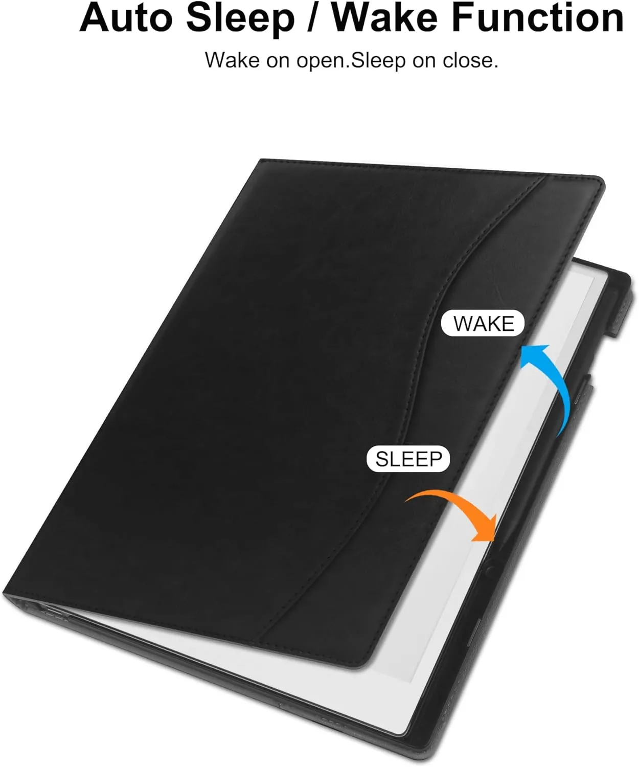 Case for 11.8 inch Remarkable Paper Pro (2024 Released) - with Stable Folding Stand Design and Pen Pocket,Remarkable Paper Tablet with 11.8” Color Display Cover,Auto Sleep/Wake- Black