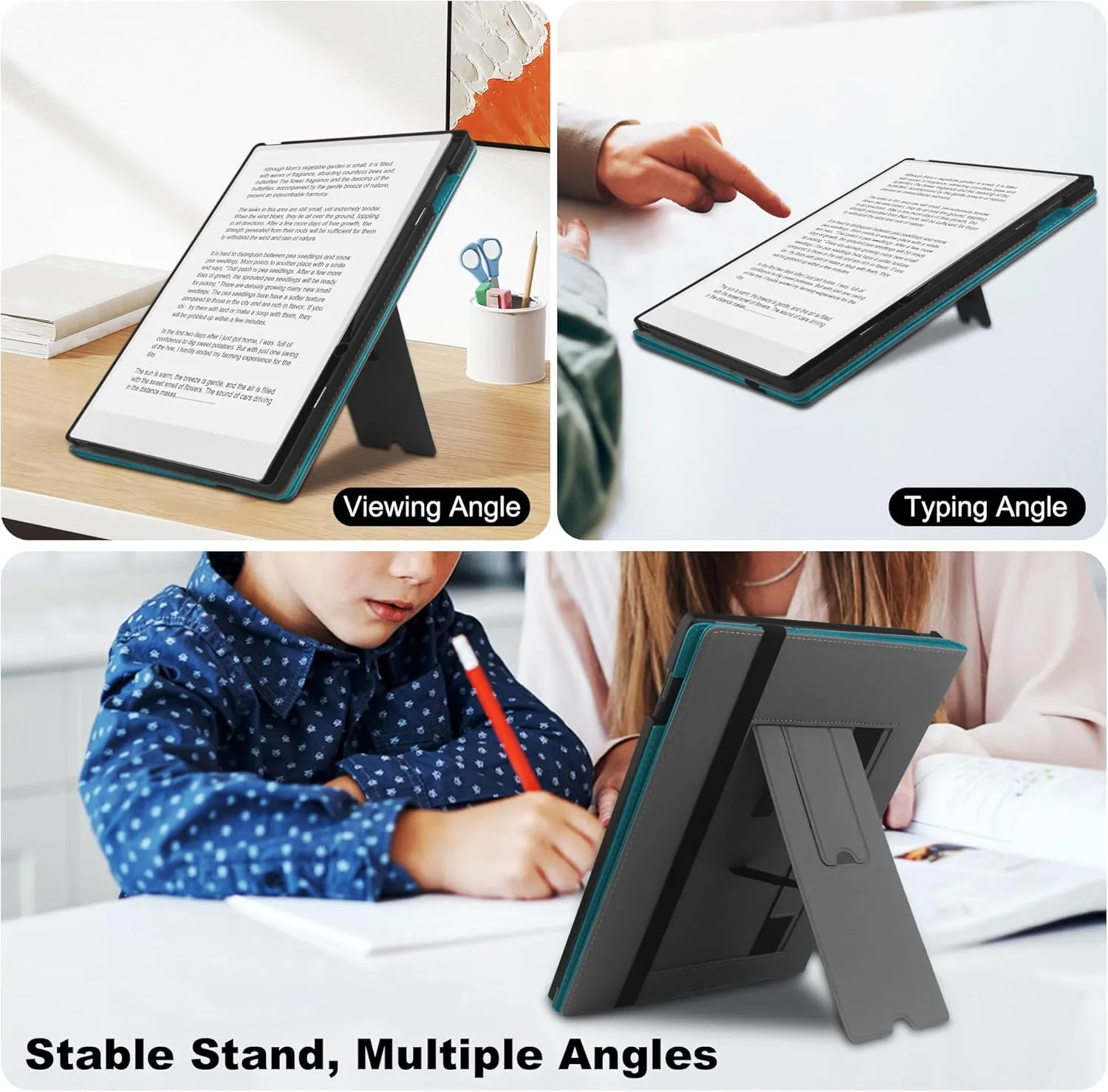 Case for 11.8 inch Remarkable Paper Pro (2024 Released) - with Stable Folding Stand Design and Pen Pocket,Remarkable Paper Tablet with 11.8” Color Display Cover,Auto Sleep/Wake-Green