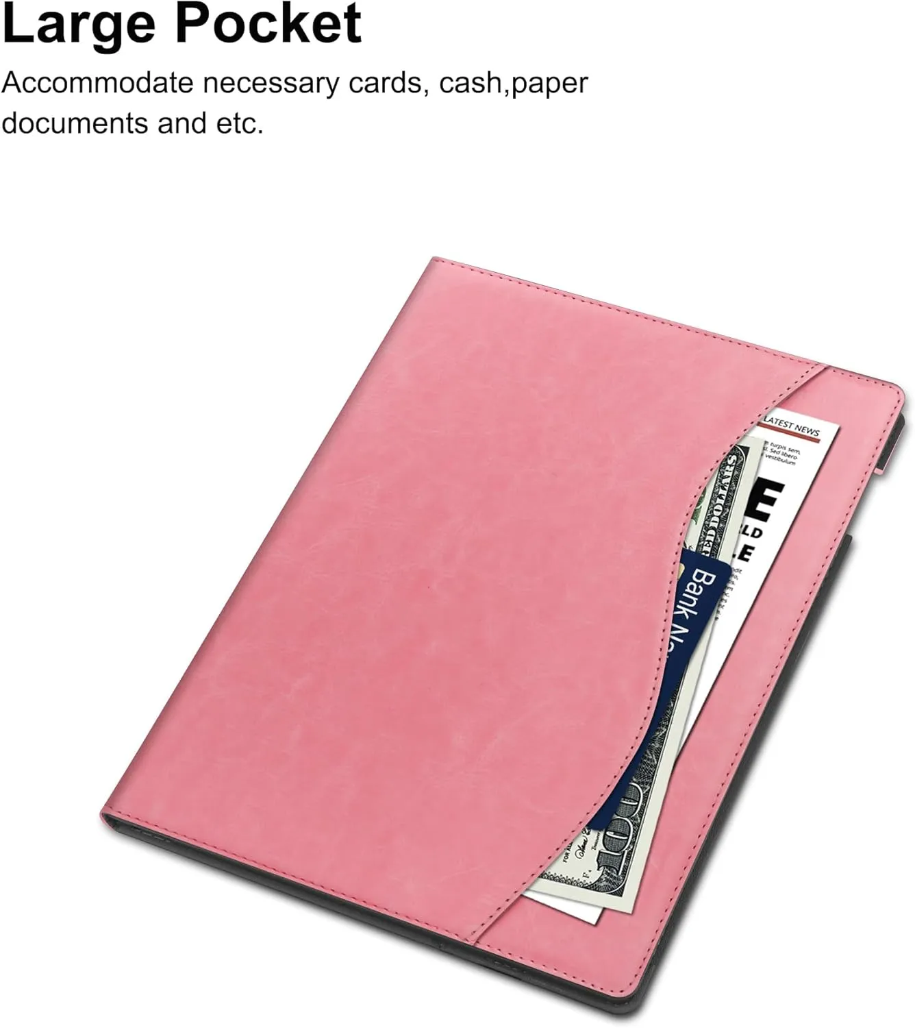 Case for 11.8 inch Remarkable Paper Pro (2024 Released) - with Stable Folding Stand Design and Pen Pocket,Remarkable Paper Tablet with 11.8” Color Display Cover,Auto Sleep/Wake-Rose