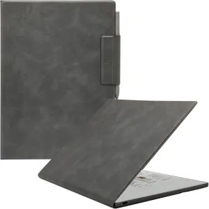 Case for Remarkable Paper Pro Color 11.8'',Ultra-Thin Leather Cover Auto Sleep/Wake Book Folio Cover with Pen Magnetic Buckle for Remarkable Paper Pro Tablet 2024 Released (Smoke Gray)