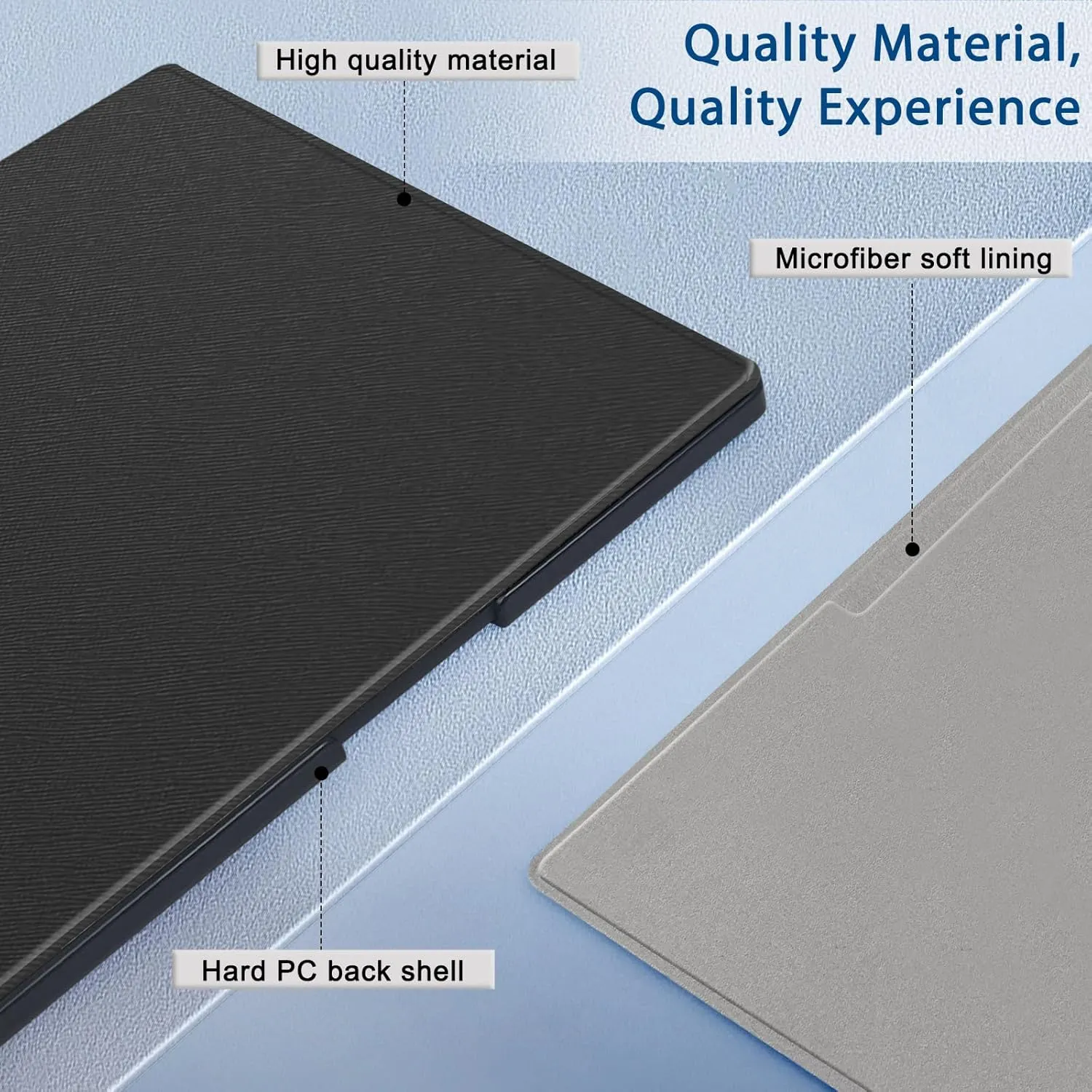Case for Remarkable Paper Pro Tablet 11.8" (Released in 2024), Hard Back Shell Protective Book Folio Cover with Built-in Pen Holder, with Auto Sleep/Wake Function.