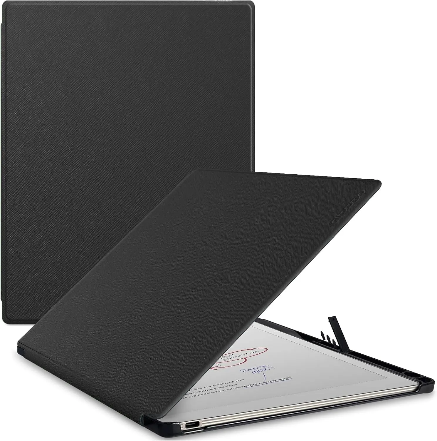 Case for Remarkable Paper Pro Tablet 11.8" (Released in 2024), Hard Back Shell Protective Book Folio Cover with Built-in Pen Holder, with Auto Sleep/Wake Function.