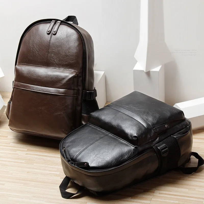 Casual Leather Backpack